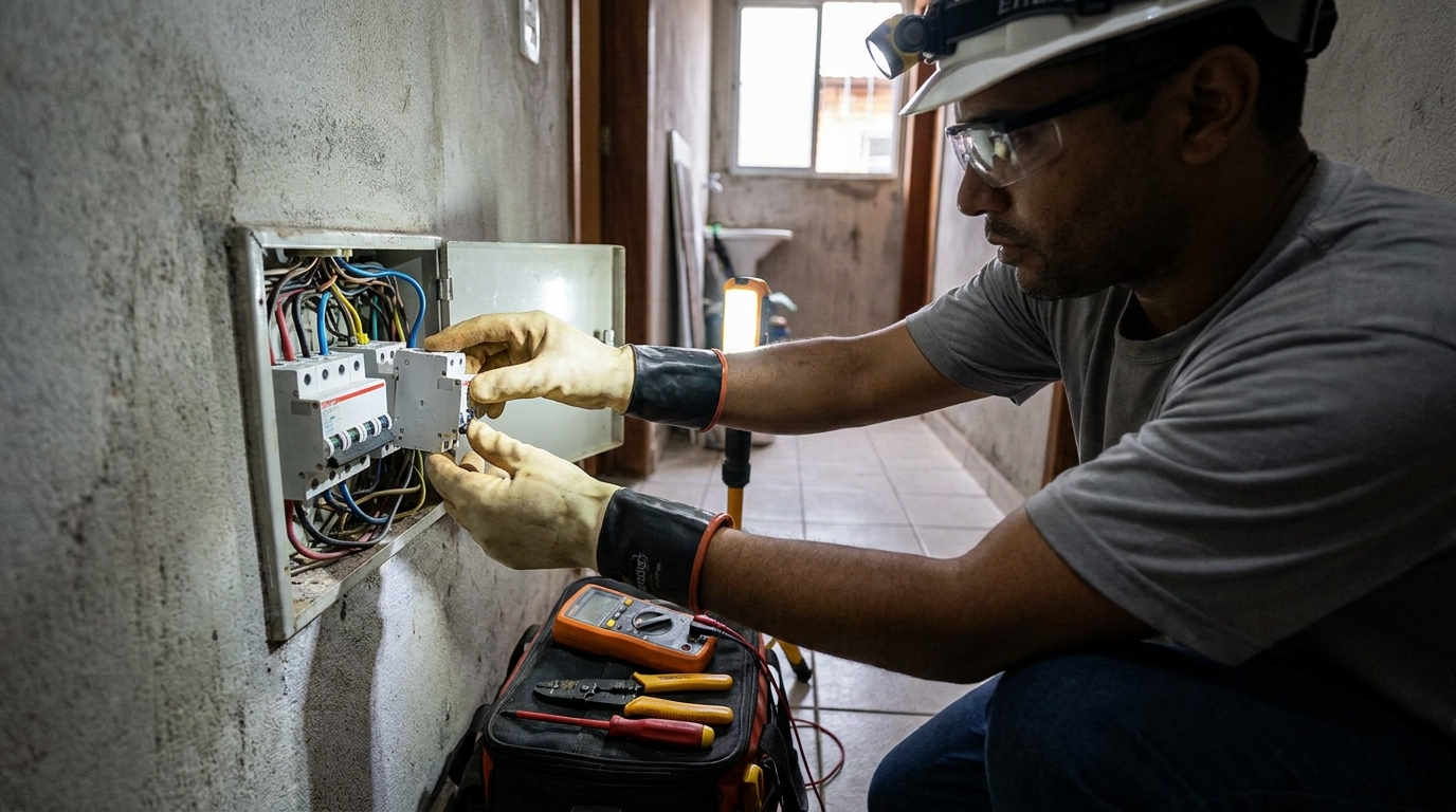 Instalacao de disjuntor profissional em Presidente Prudente‑SP