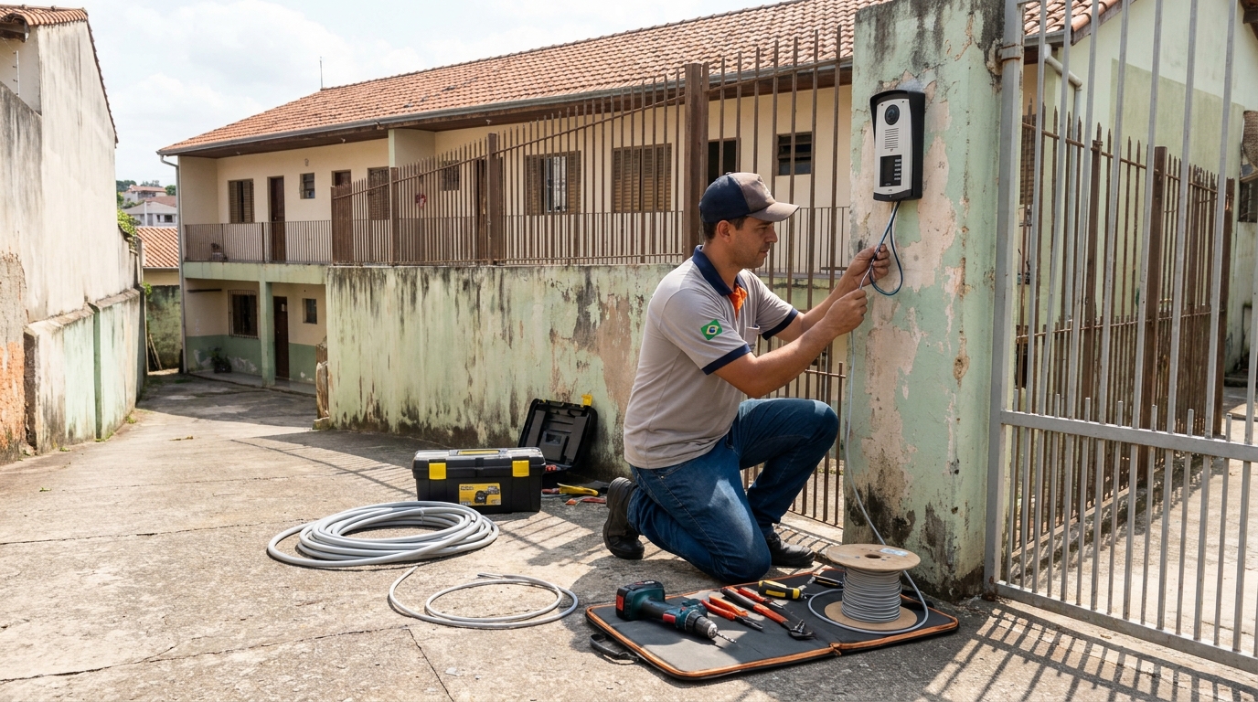 Instalacao de interfone residencial em Presidente Prudente‑SP