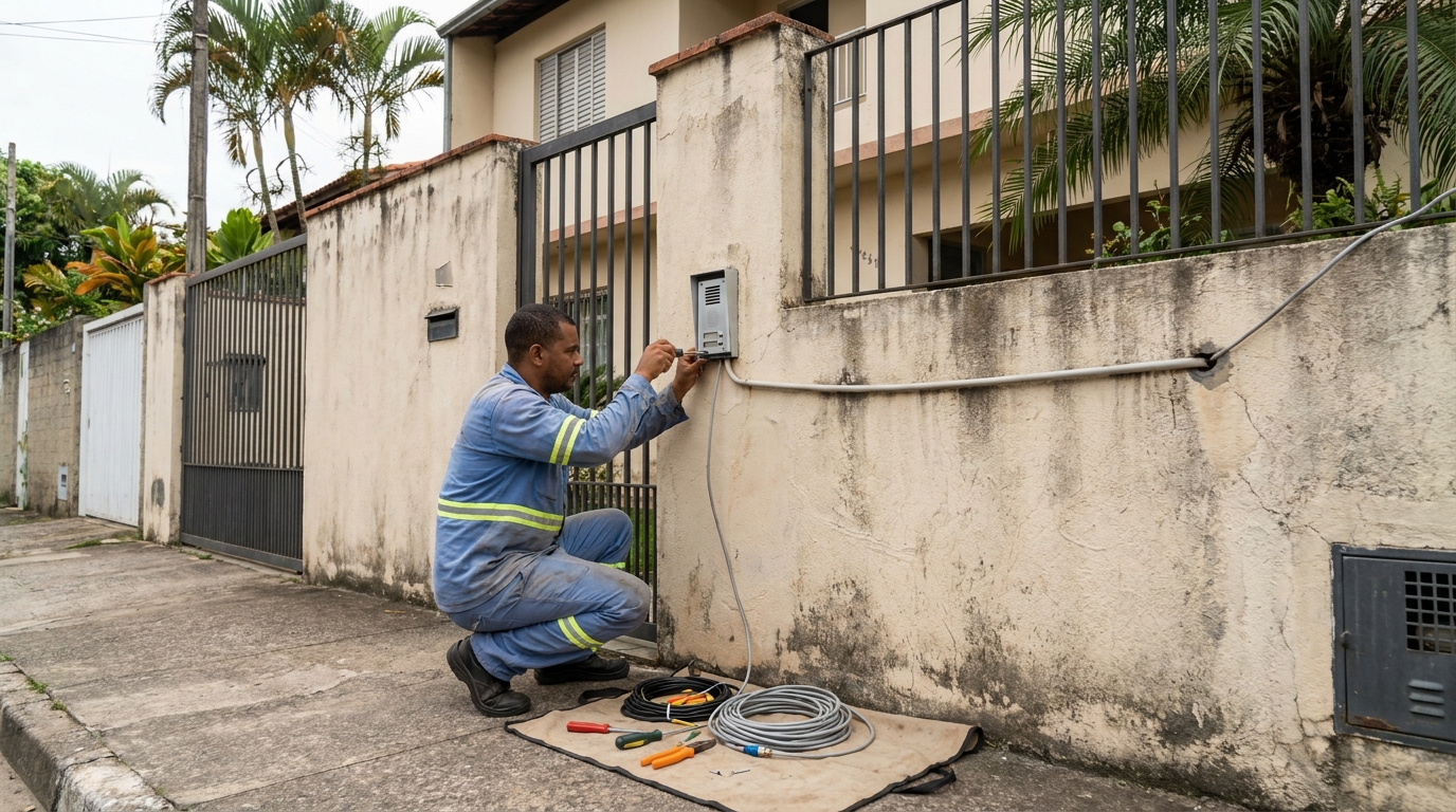 Instalacao de video porteiro em Presidente Prudente‑SP