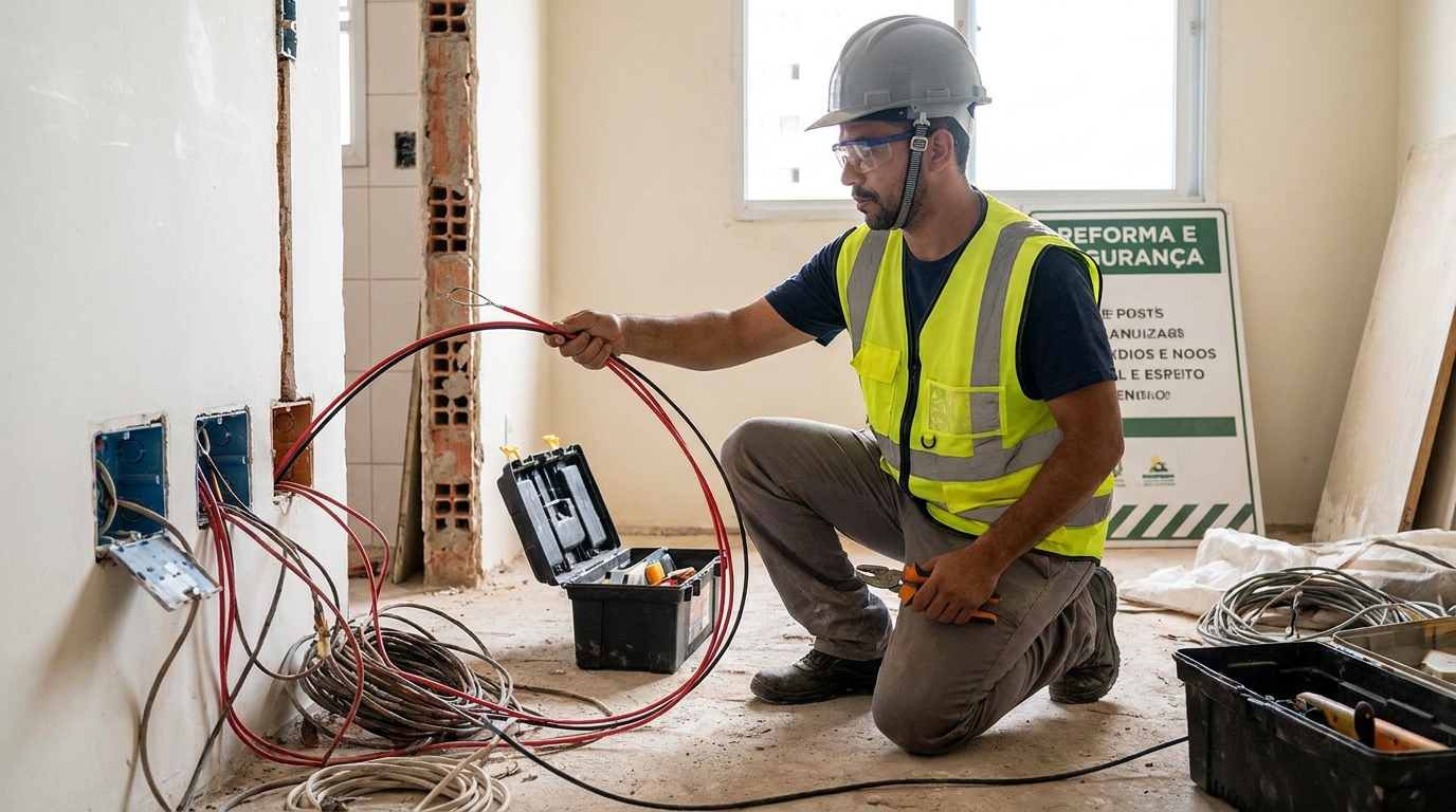 Troca de fiacao eletrica em Presidente Prudente‑SP